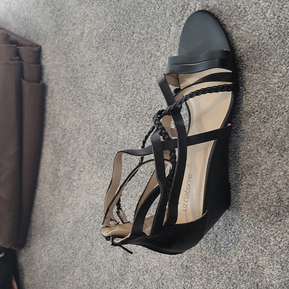 NWT Liz Claiborne strappy wedge sandals - Picture 3 of 4